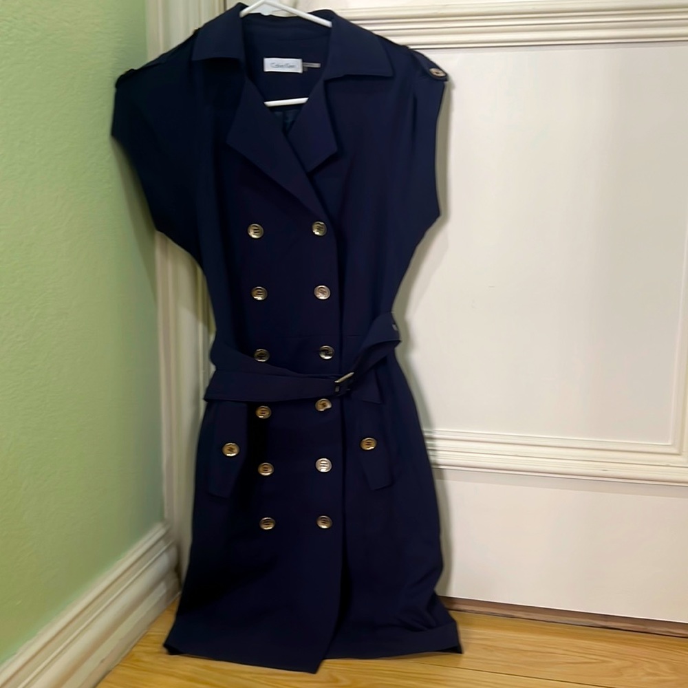 Calvin Klein trench coat style dress
